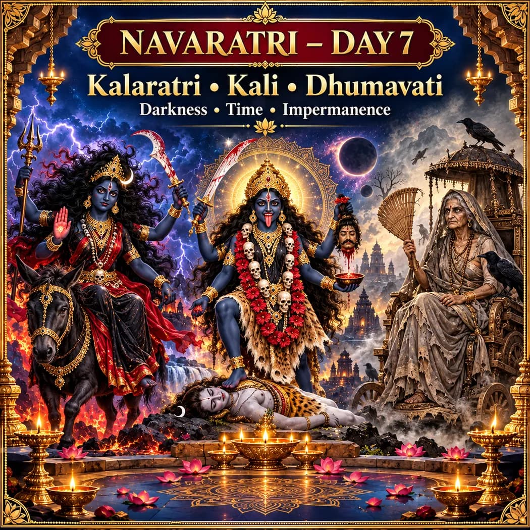 Navaratri Day 7: Kalaratri, Kali & Dhumavati