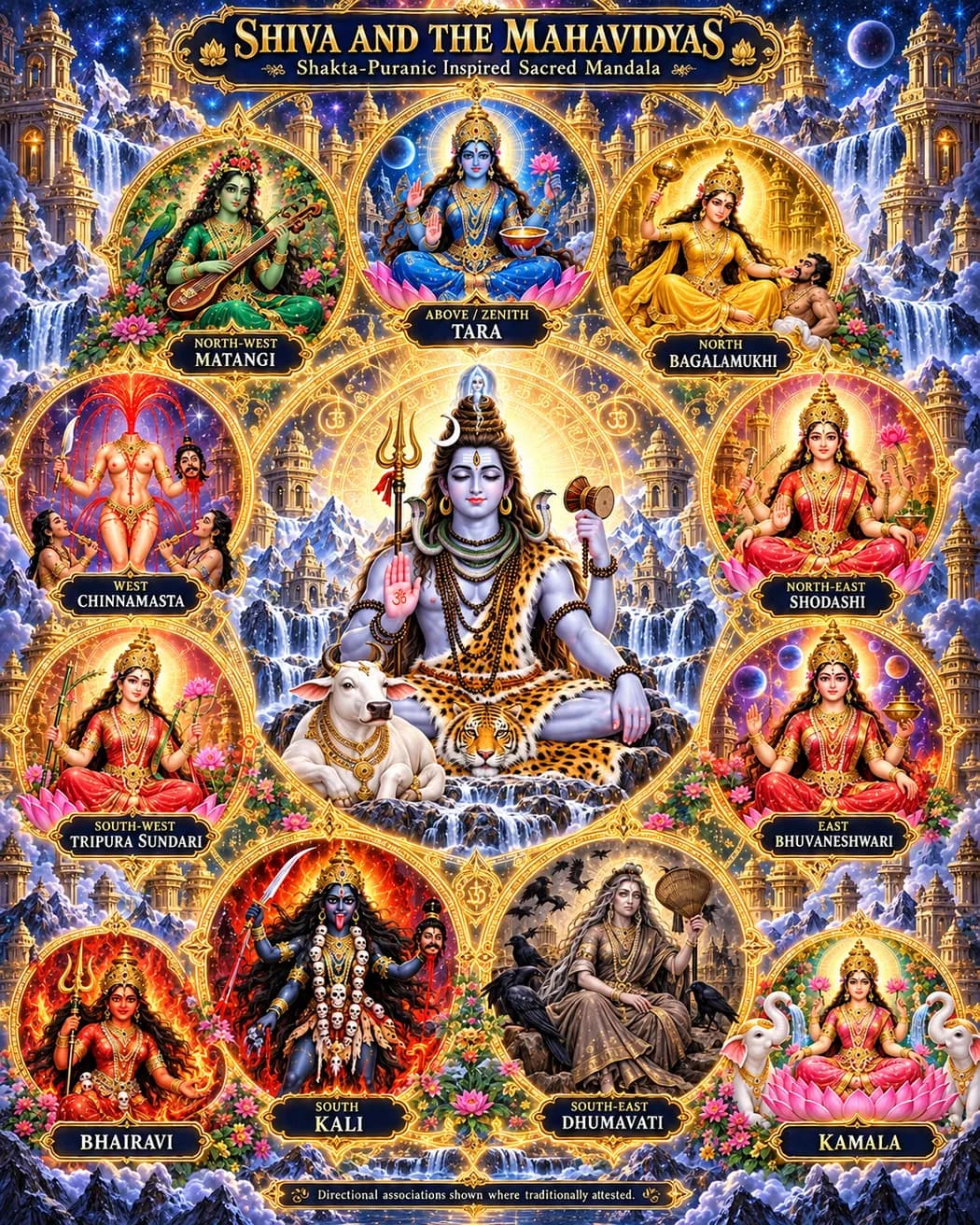 Shiva and the Dasha Mahavidyas — revised sacred-mandala concept